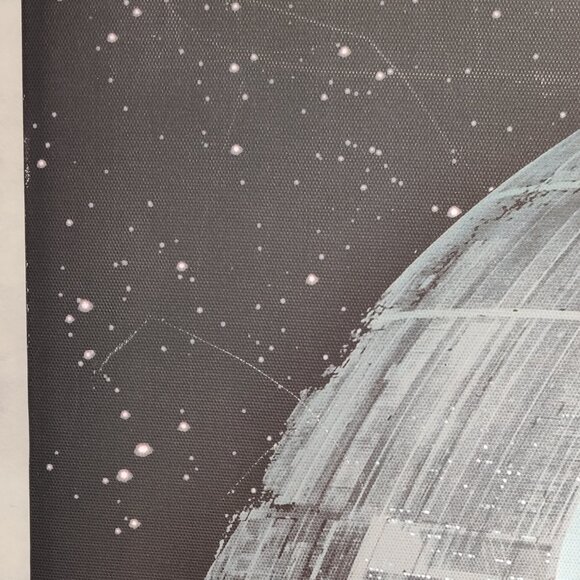 Star Wars Death Star II Canvas 22 x 22 in Return of the Jedi Light Up Disney - Picture 13 of 16